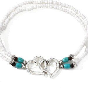 Shell Ankle Bracelet Set for Women, Gold Plated Boho Bead Adjustable Anklet, Haw